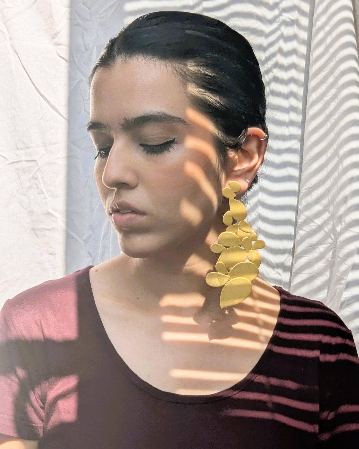 Bahre Fars Statement Comb Earrings